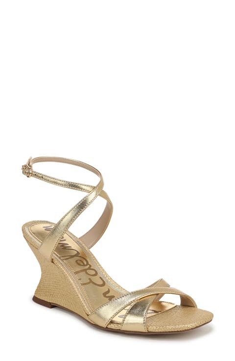 Davi Ankle Strap Wedge Sandal (Women)