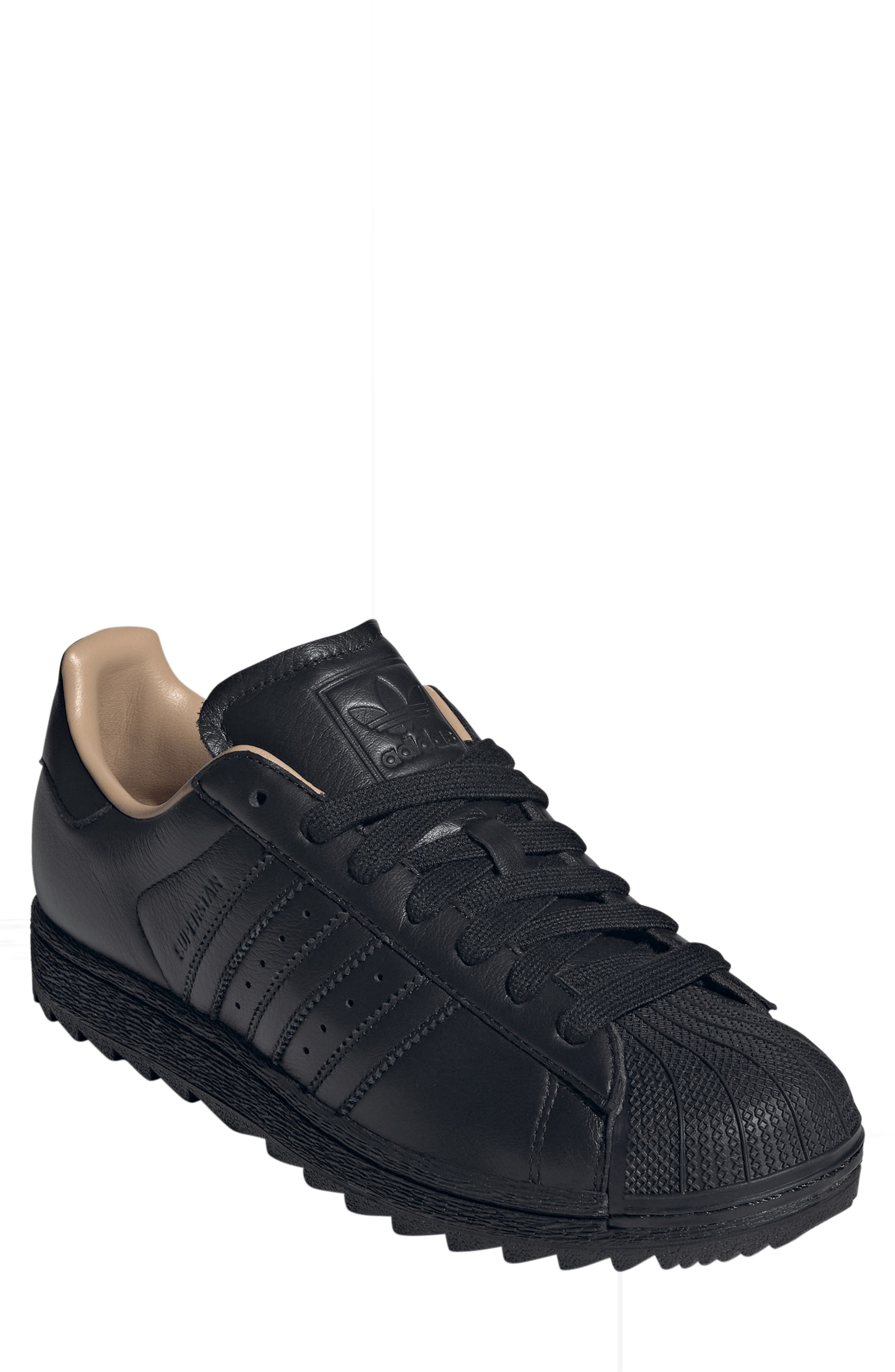 Gender Inclusive Superstar II Ripple Sneaker, Main, color, BLACK/ BLACK/ SANDSTONE