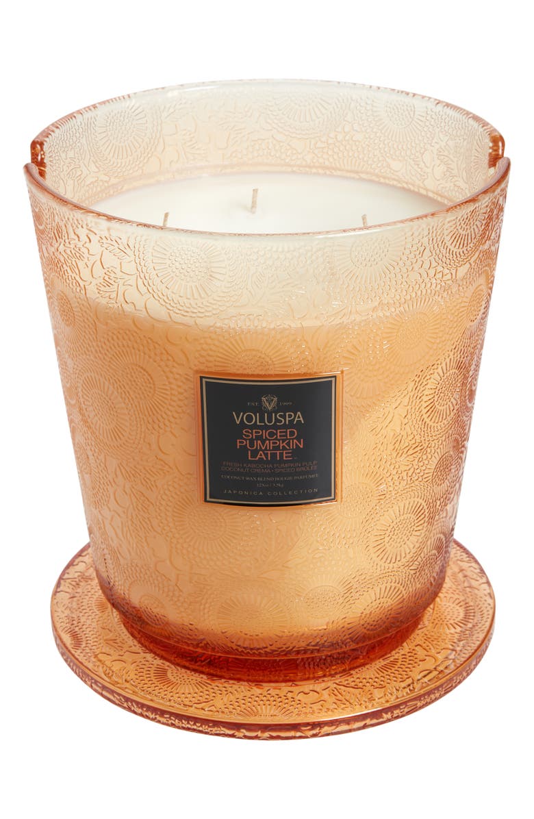 Voluspa Spiced Pumpkin Latte 5-Wick Hearth Candle, Main, color, 