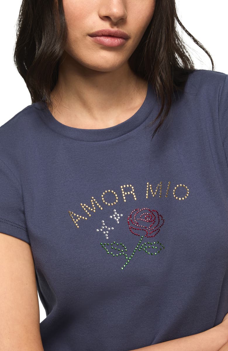 Lucky Brand Amor Mio Baby T-Shirt, Alternate, color, Abyss Blue