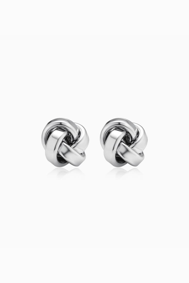 Sterling Silver Eternal Knot Studs, Main, color, Silver