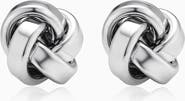 Oradina Sterling Silver Eternal Knot Studs