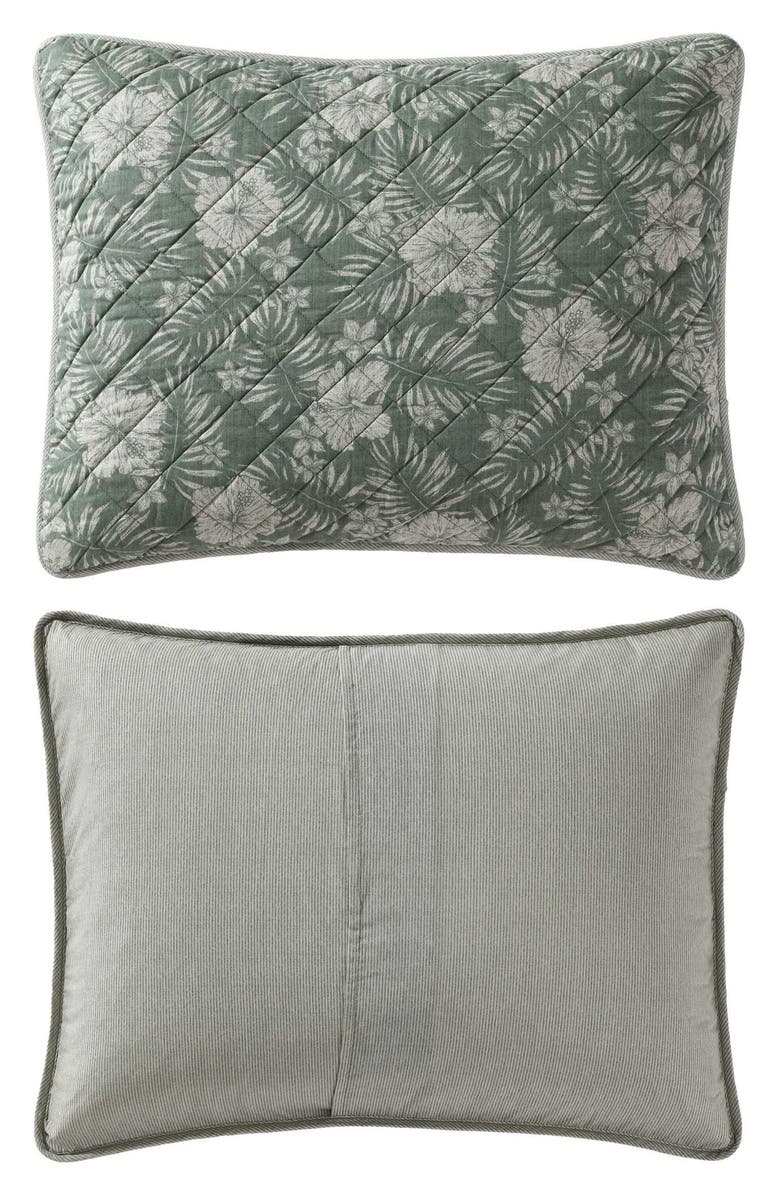Tommy Bahama Hibiscus Jungle Cotton Quilt Set, Alternate, color, 