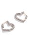Velma Pavé Heart Huggie Earrings
