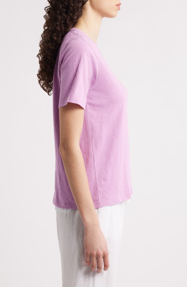 Eileen Fisher Easy V-Neck Organic Cotton T-Shirt, Alternate, color, Frlil