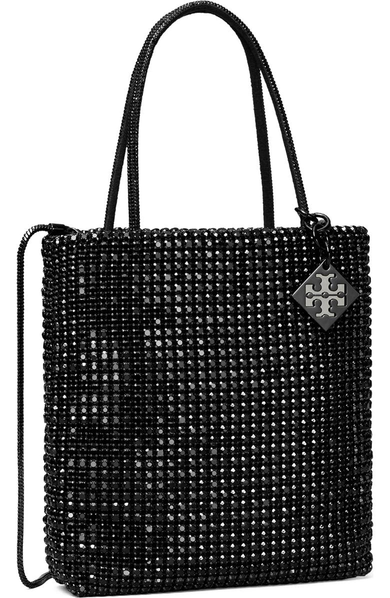 Tory Burch Key Item Crystal Embellished Top Handle Bag, Alternate, color,