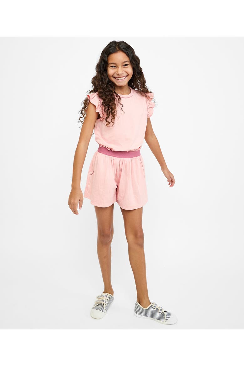 Bea Short Set, Alternate, color, Dusty rose