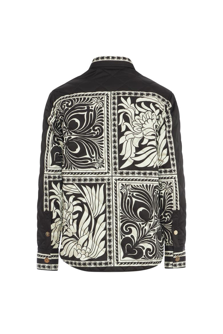 Iris Shirt Jacket, Alternate, color, Mix Tiles Placée Black