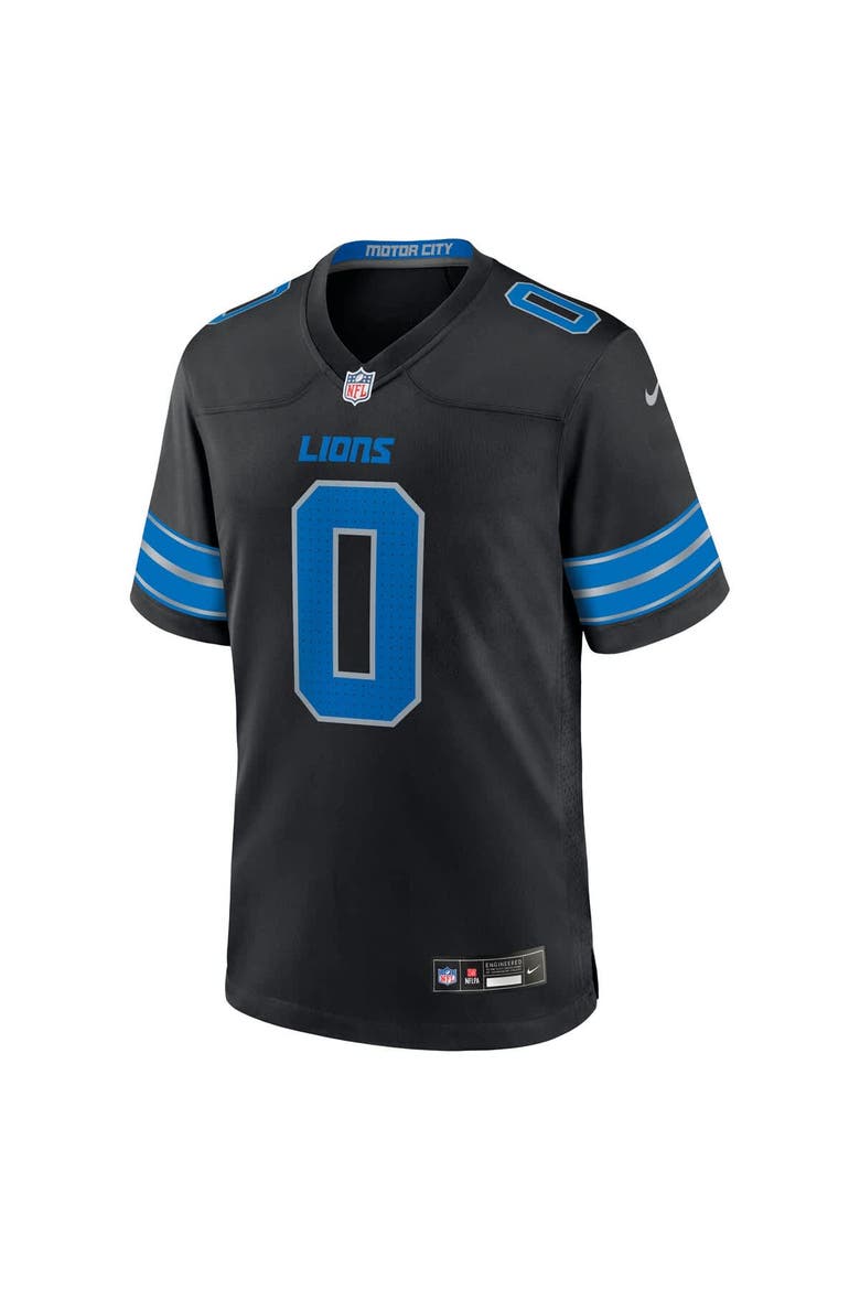 Men's Nike Jahmyr Gibbs Black Detroit Lions 2nd Alternate Game Player Jersey, Alternate, color, Black