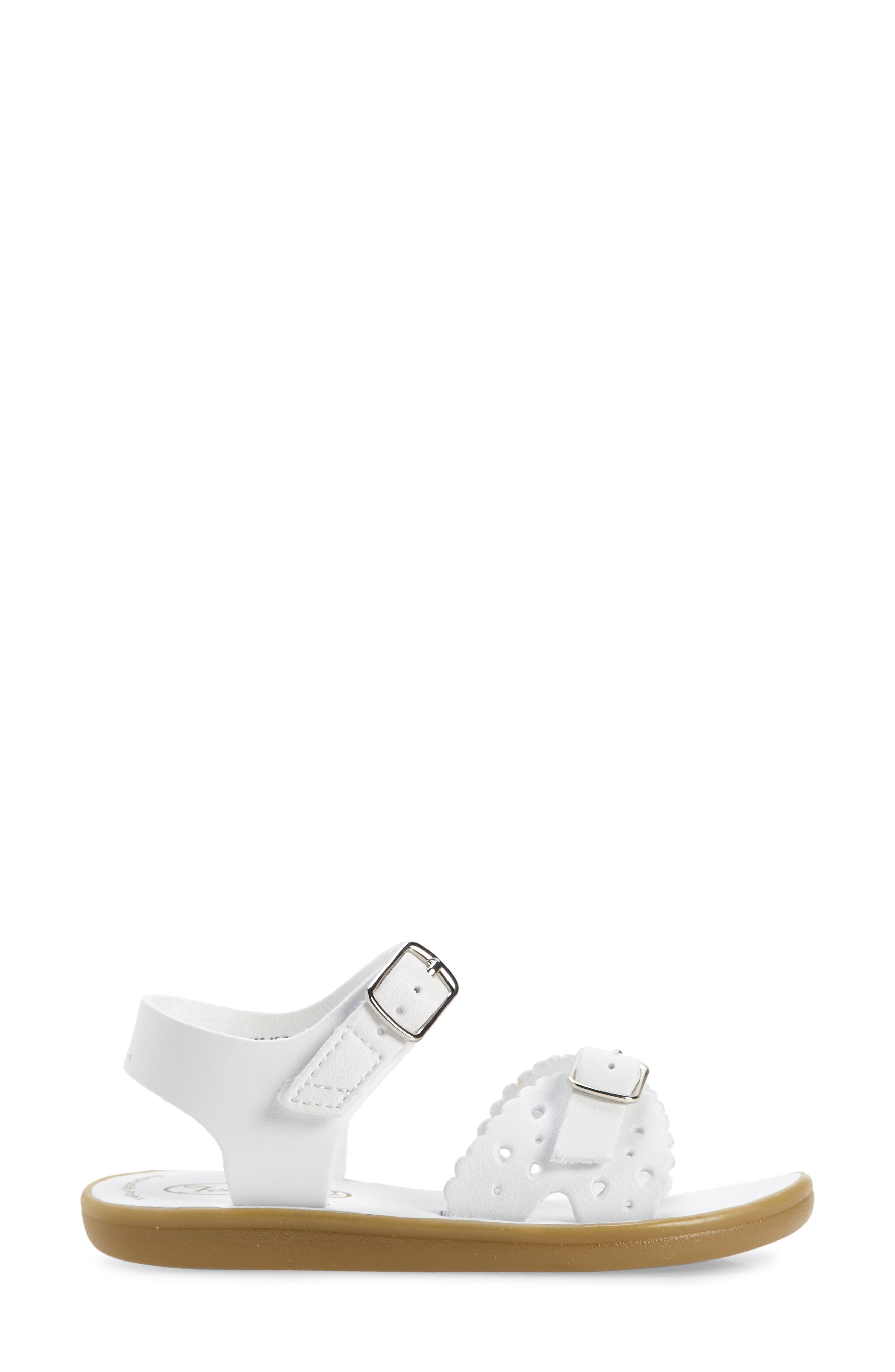 Footmates Eco-Ariel Waterproof Sandal, Alternate, color, White Micro