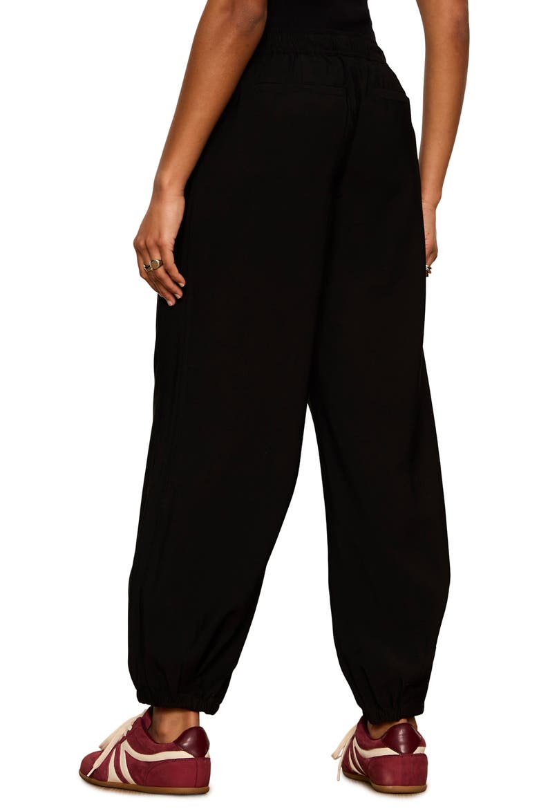 Micro Balloon Pants, Alternate, color, BLACK