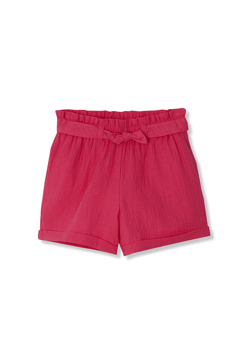 Girls Pull On Solid Shorts, Main, color, Hot Pink