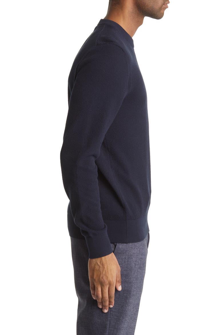 Ecaio Solid Crewneck Sweater, Alternate, color, DK BU