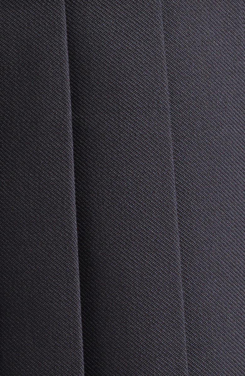 Noir Kei Ninomiya Pleated Chain Strap Wool Blend Gabardine Camisole, Alternate, color, Black