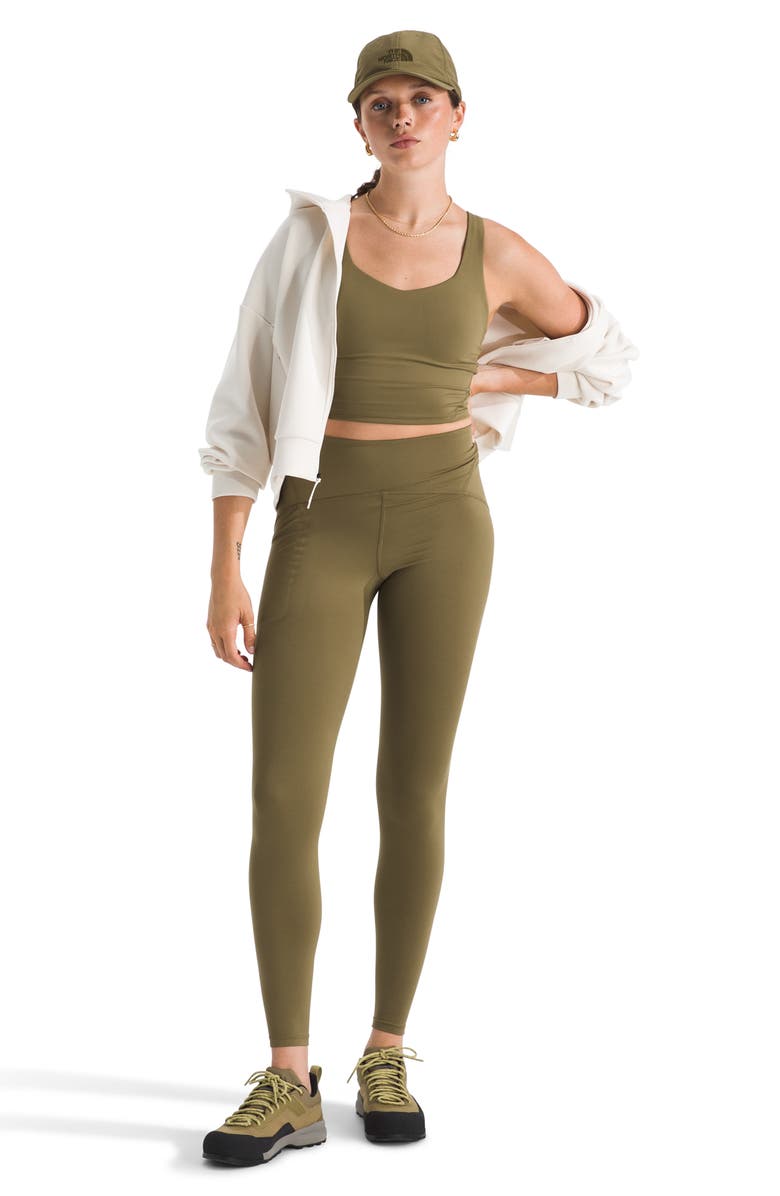 The North Face Jaida Longline Sports Bra, Alternate, color, Cedar