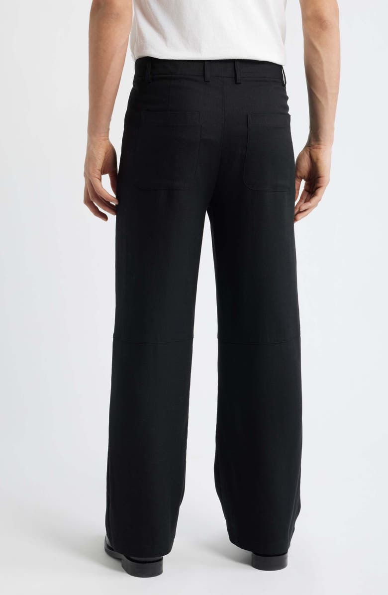KROST Elliot Relaxed Fit Wide Leg Pants, Alternate, color, Black
