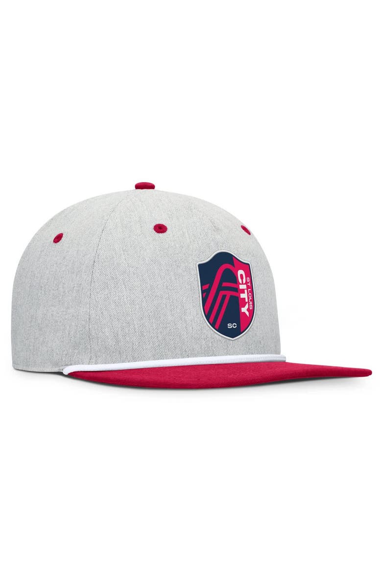 FANATICS Men's Fanatics Heather Gray St. Louis City SC Chip Golfer Snapback Hat, Alternate, color, Heather Gray