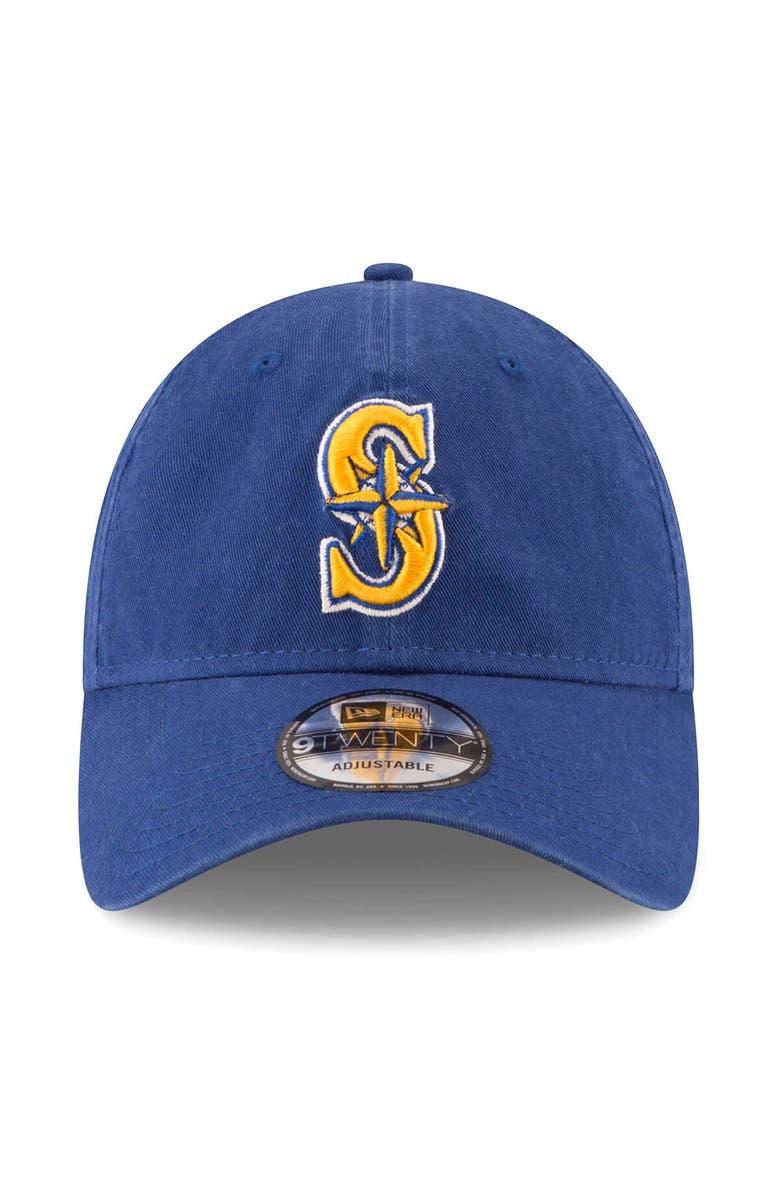 New Era Men's New Era Navy Seattle Mariners Replica Core Classic 9TWENTY Adjustable Hat, Alternate, color, 