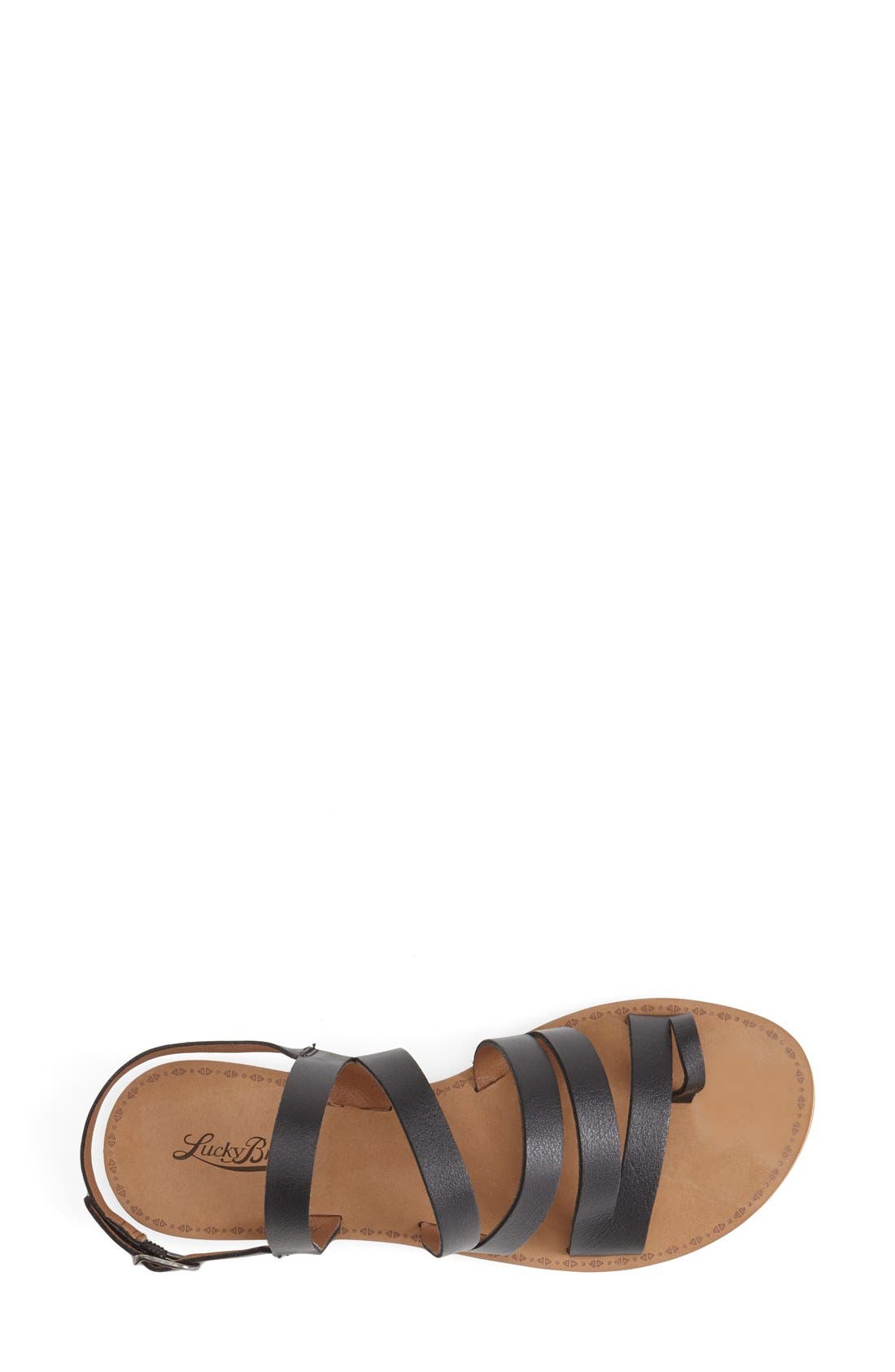 Lucky Brand 'Fairwayy' Leather Slingback Sandal, Alternate, color, 