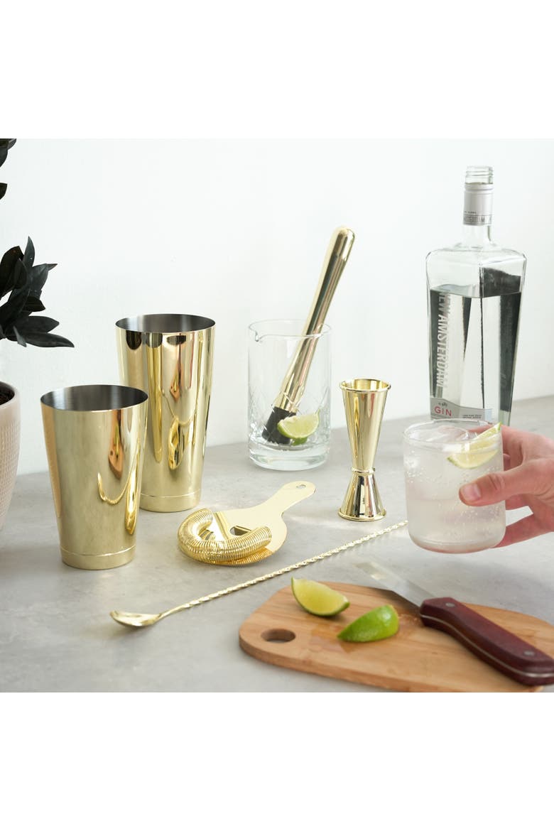 Belmont 7-Piece Barware Set, Alternate, color, Gold