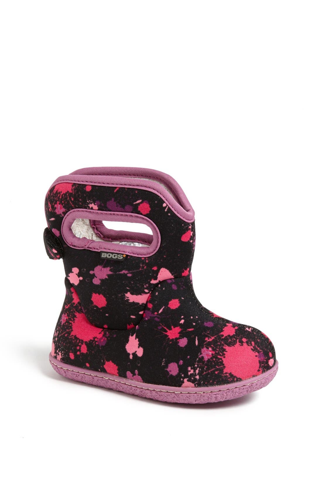 'Paint Splat' Rain Boot, Main, color, PINK MULTI