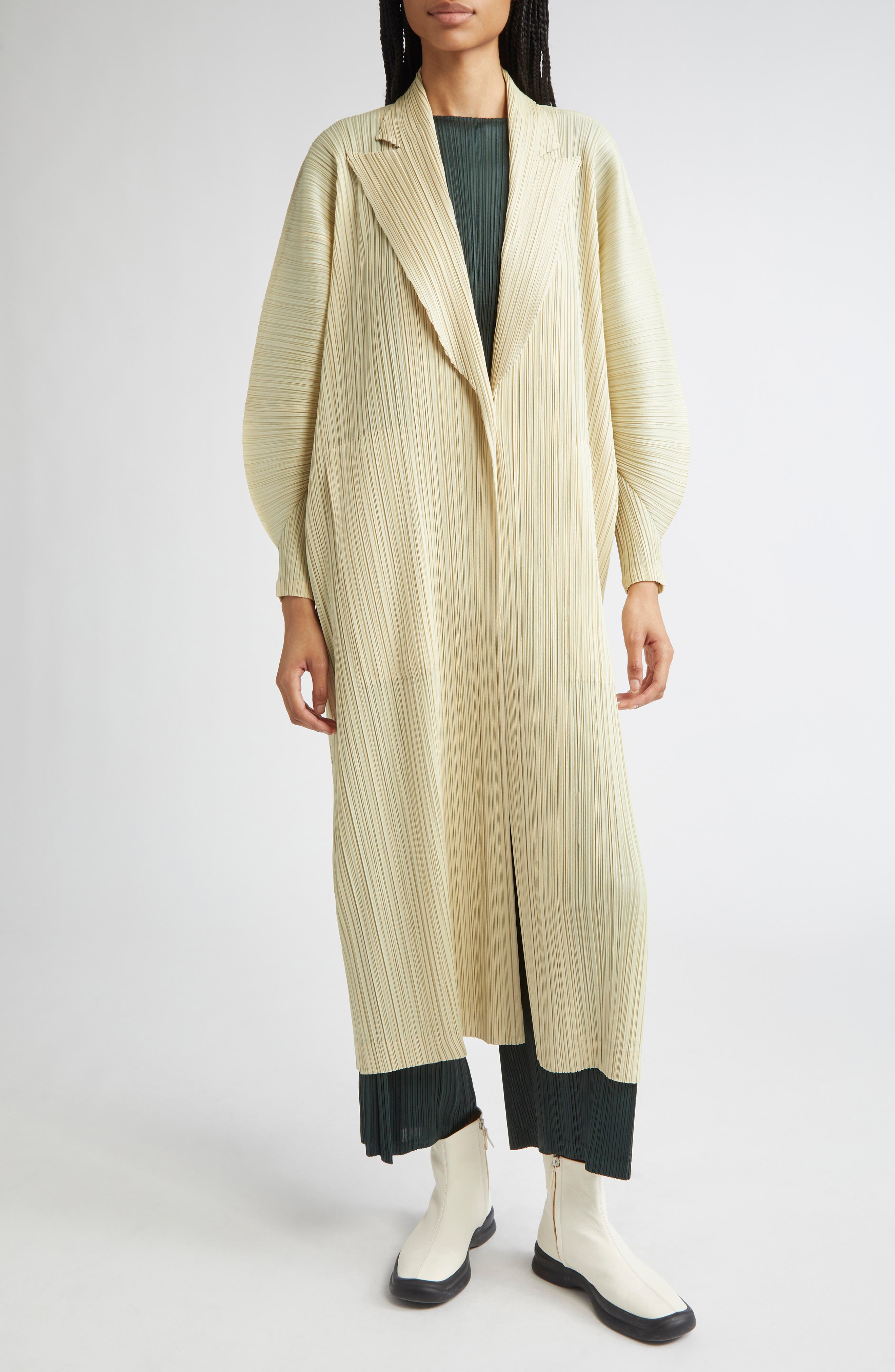 Monthly Colors December Pleated Coat (Women) | Nordstrom