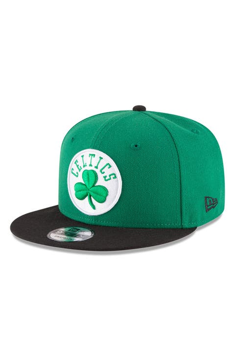 Men's New Era Kelly Green/Black Boston Celtics 2-Tone 9FIFTY Adjustable Snapback Hat