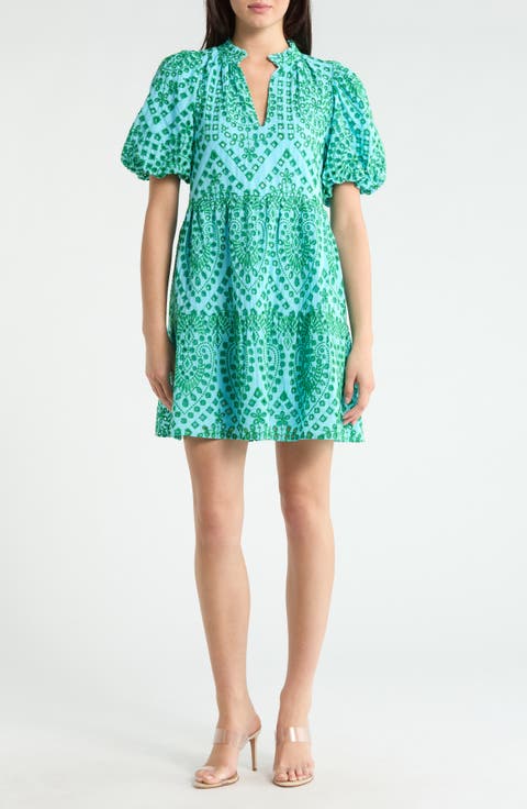 At Sea Jacey Eyelet Babydoll Dress