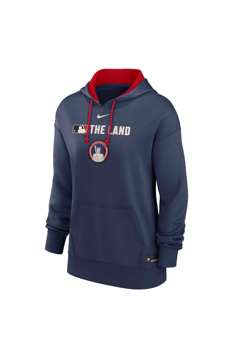 Nike Women's Nike Navy Cleveland Guardians Authentic Collection City Connect Performance Pullover Hoodie, Alternate, color, Navy