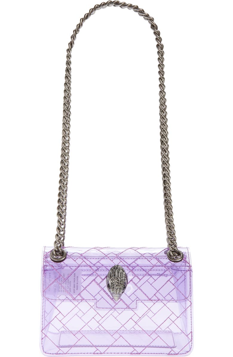 Kurt Geiger London Rainbow Shop Mini Kensington Transparent Shoulder Bag, Main, color,