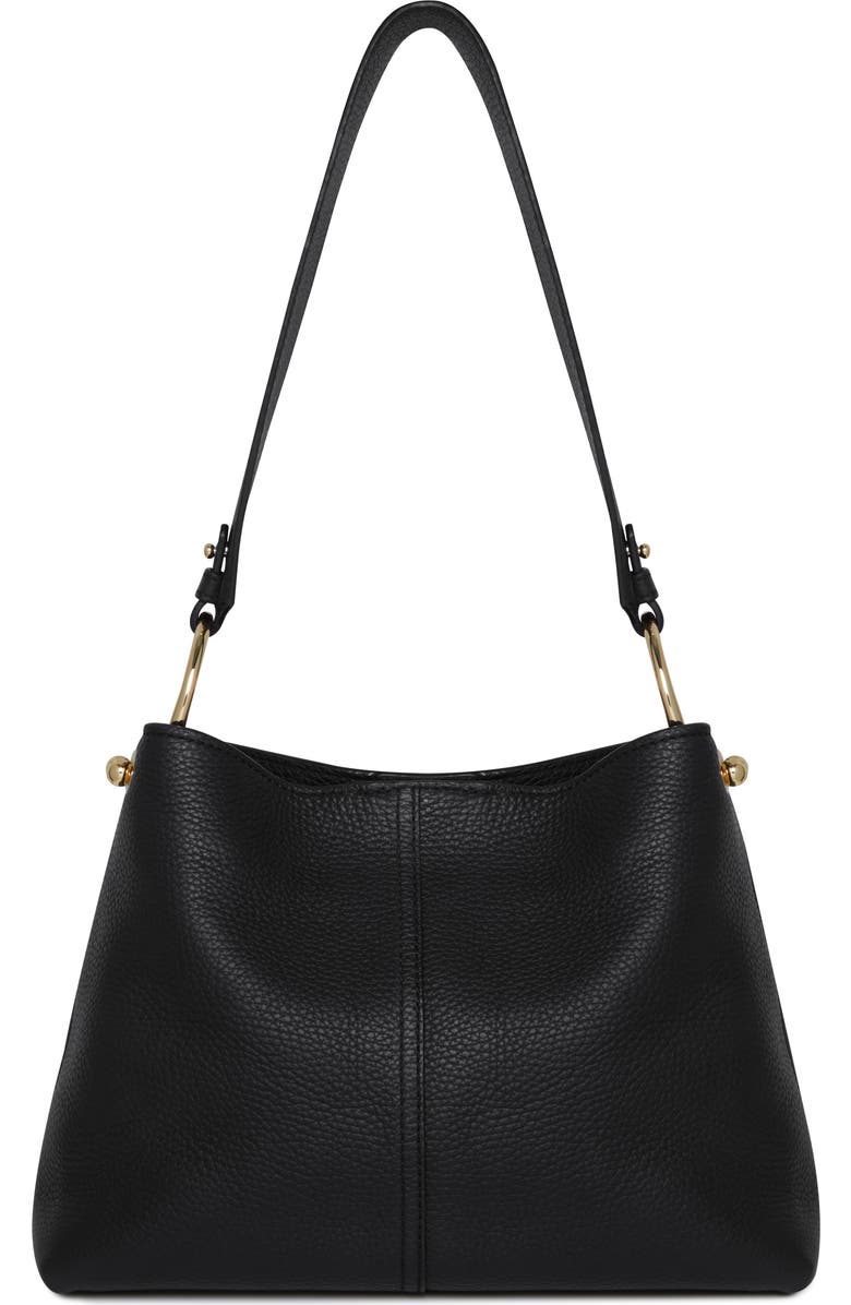 Strathberry Lana Leather Hobo Bag, Main, color, Black