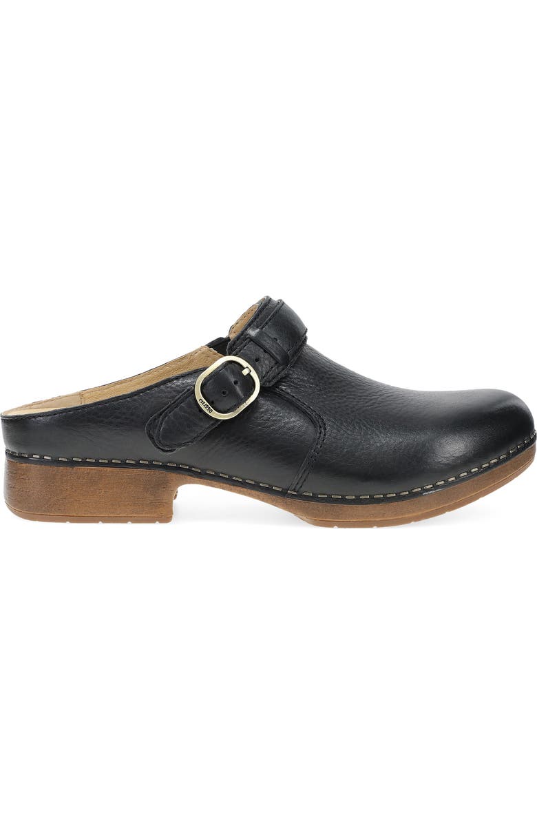 Dansko Millie Mule, Alternate, color, Black Waxy Milled