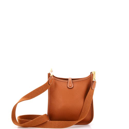 Pre-owned Hermes  Hermes Evelyne Bag Gen Iii Clemence Tpm In Gold