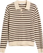 Madewell Frances Long Sleeve Polo Sweater
