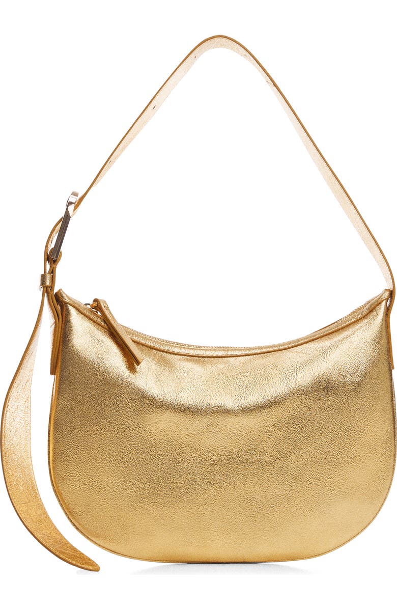 MANGO Leather Shoulder Bag, Main, color,