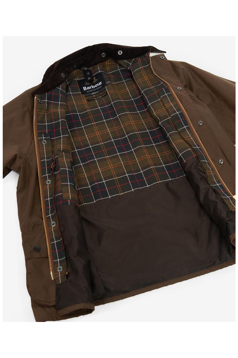 Bedale Water Resistant Waxed Cotton Jacket, Alternate, color, BARK