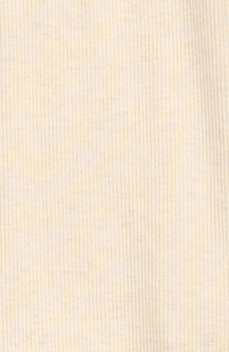 QUINCY MAE Rib Organic Cotton Blend Romper, Alternate, color, Oatmeal
