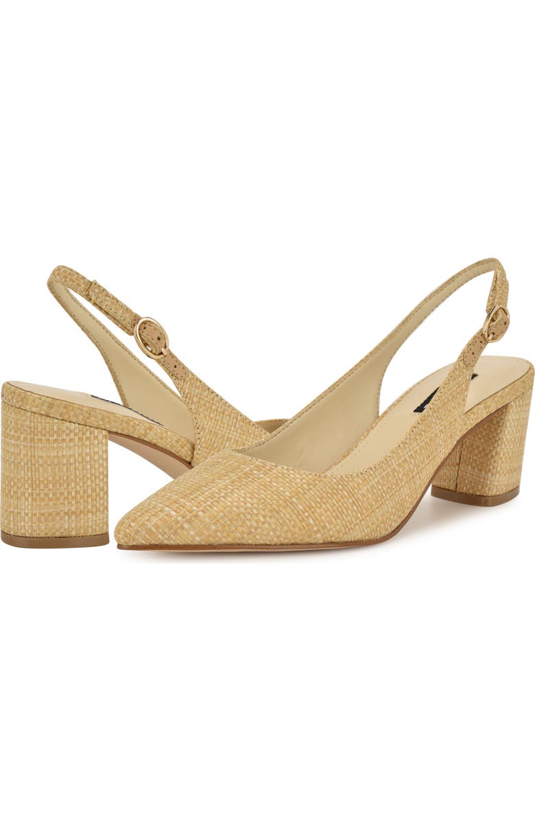 Nine West Kamsee Slingback Pointed Toe Pump, Alternate, color,