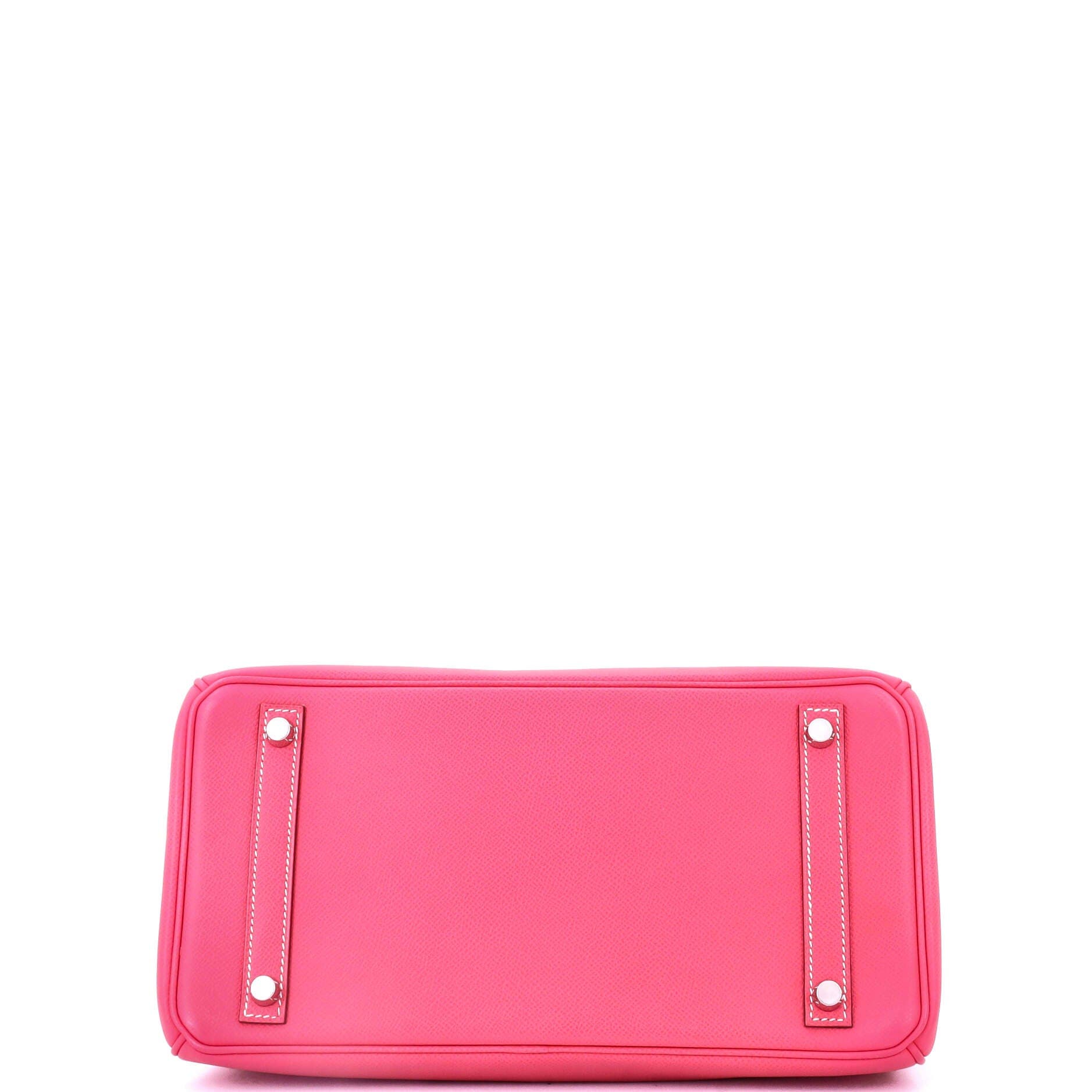 Pre-Owned Hermes Birkin Handbag Pink Epsom with Palladium Hardware 30, Alternate, color, 