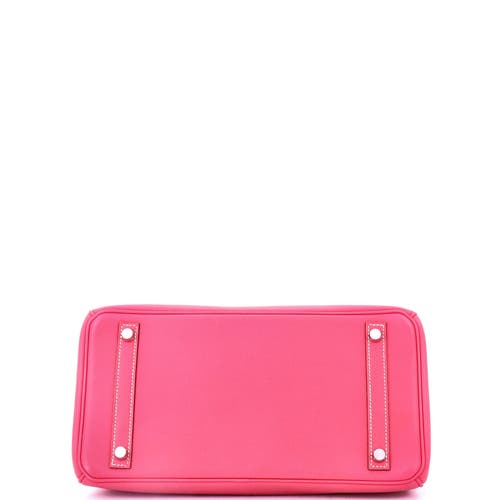 Pre-owned Hermes Hermes Birkin Handbag Pink Epsom With Palladium Hardware 30