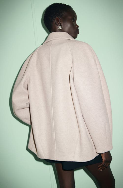 Mango Short Coat In Brown