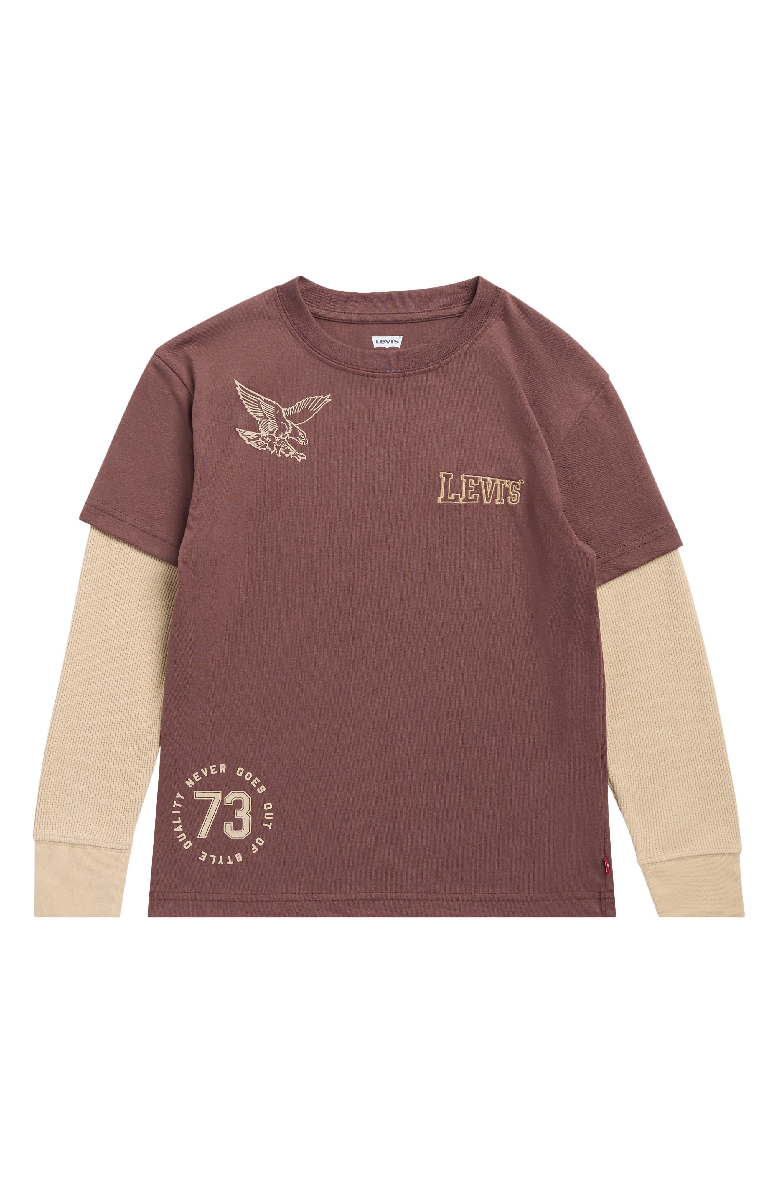 Kids' Eagle Graphic Layered Look T-Shirt