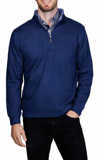 TailorByrd French Rib Quarter Zip Sweater