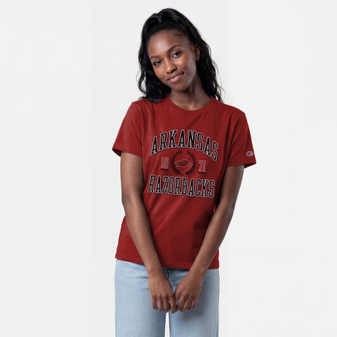 Women's Champion Cardinal Arkansas Razorbacks Lifestyle T-Shirt