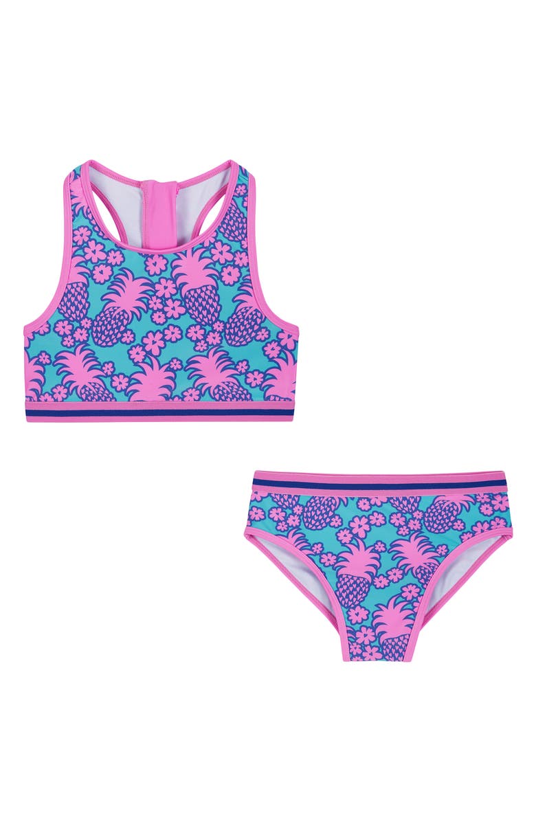 Andy & Evan Kids' Pineapple Print Two-Piece Swimsuit, Main, color,