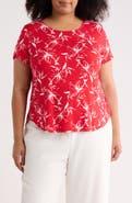 PHILOSOPHY REPUBLIC CLOTHING Floral High-Low T-Shirt