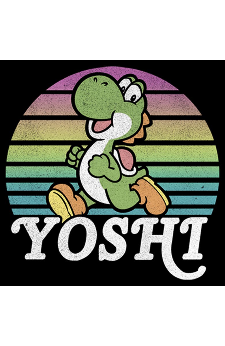 NINTENDO Men's Nintendo Retro Yoshi Graphic T-Shirt, Alternate, color, Black
