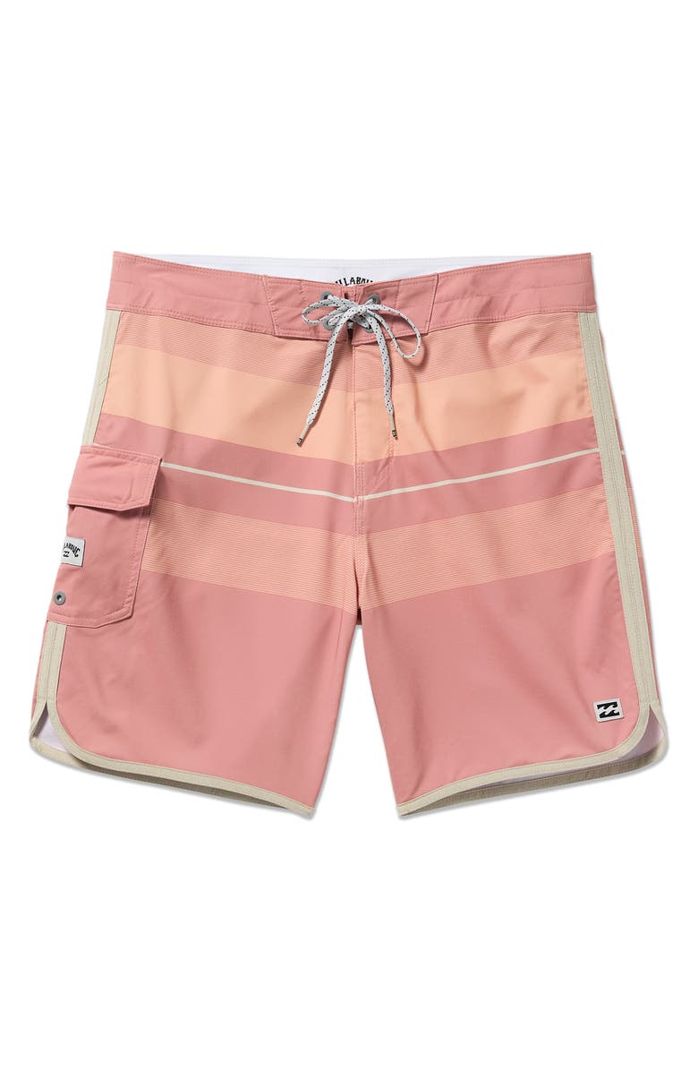 Billabong 73 Pro Board Shorts, Alternate, color, Dusty Pink