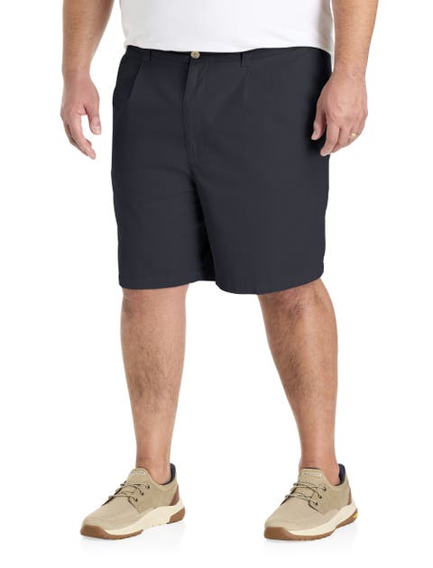 Big & Tall Waist-Relaxer Pleated Shorts