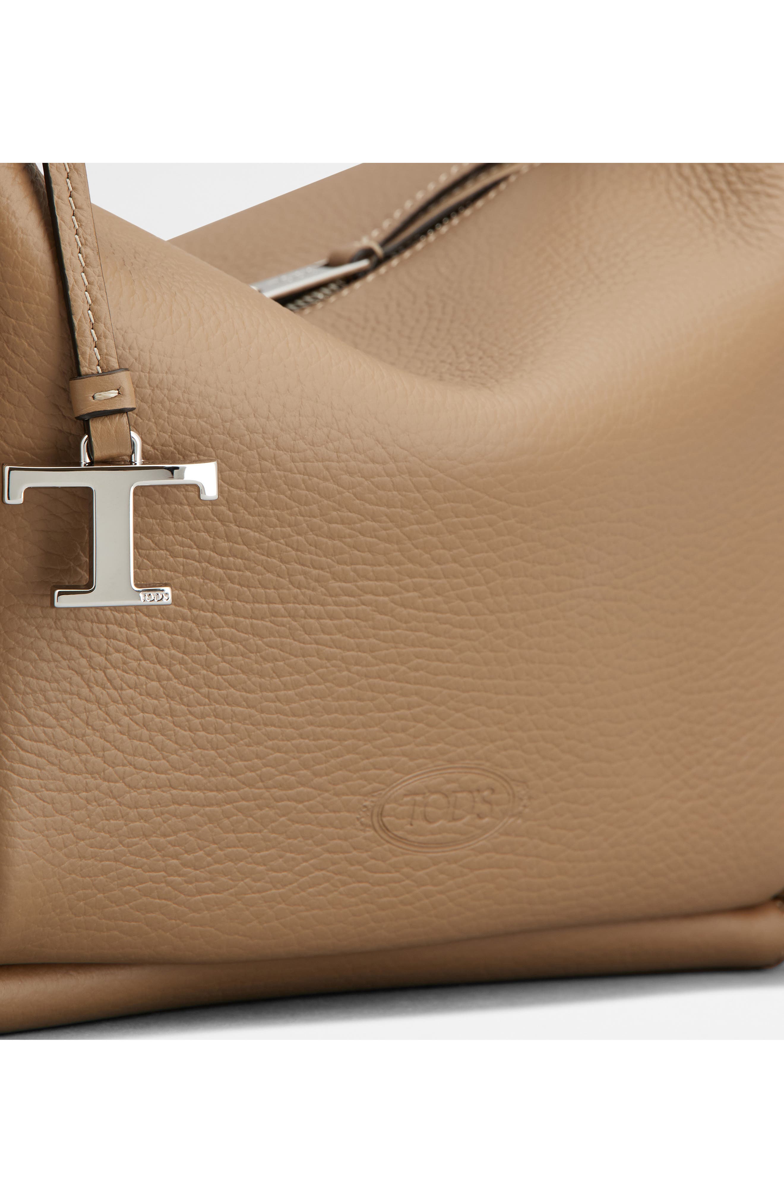 Tod's Mini T Timeless Leather Bowling Bag, Alternate, color, 